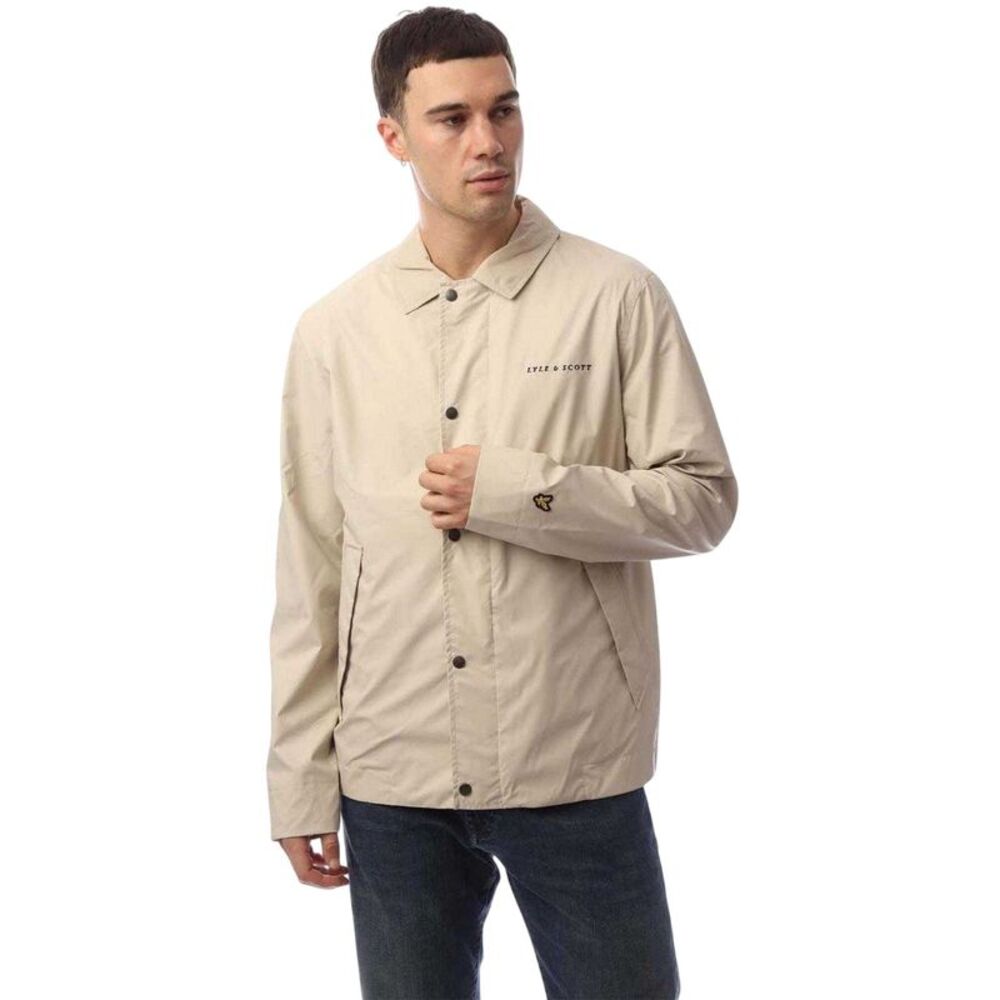 Lyle & Scott Mens Coach Jacket / Beige